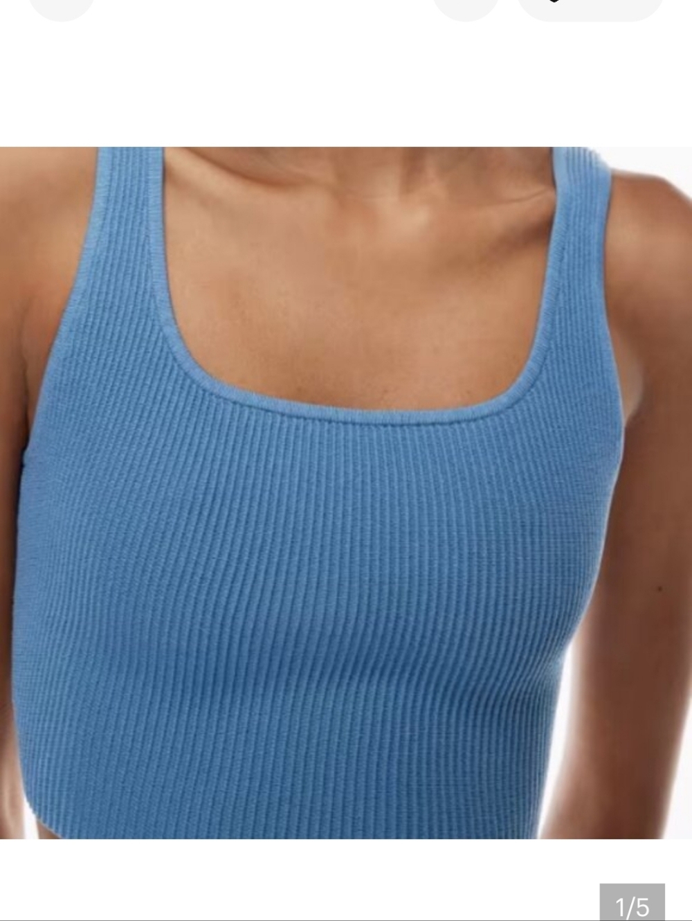 Marled Blue Tank